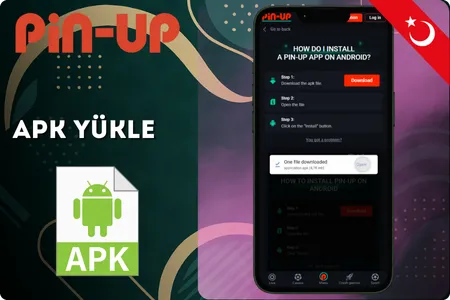 Pin Up casino APK kurulumu — Android cihaz